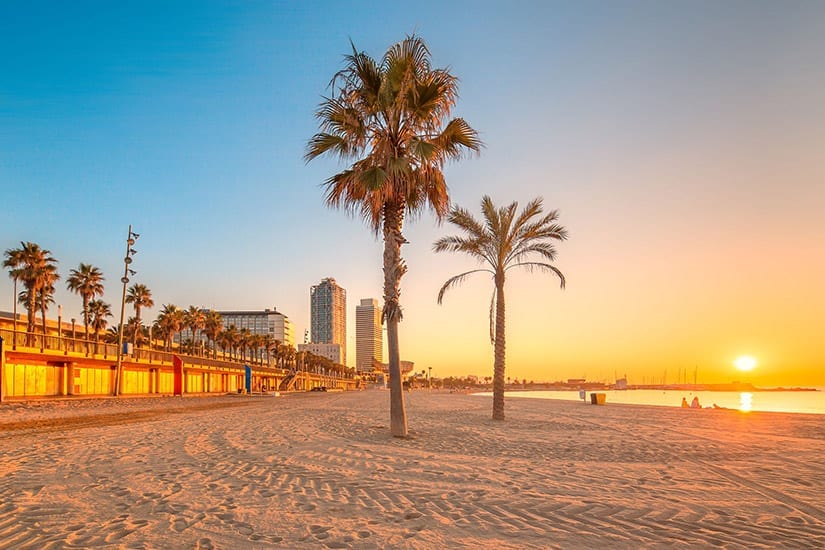 Strand von Barcelona