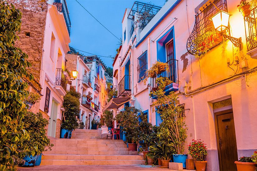 Barrio Santa Cruz in Alicante