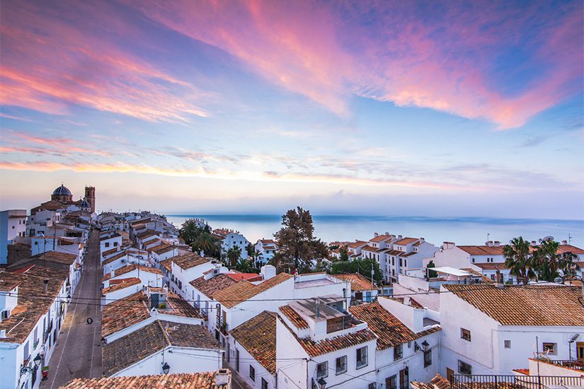 Sonnenuntergang in Altea