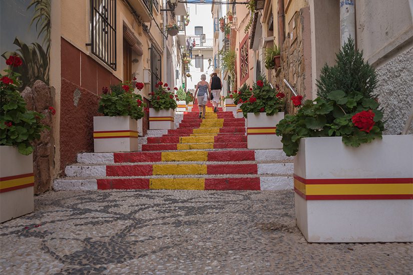 Spanische Treppe im Zentrum von Calpe