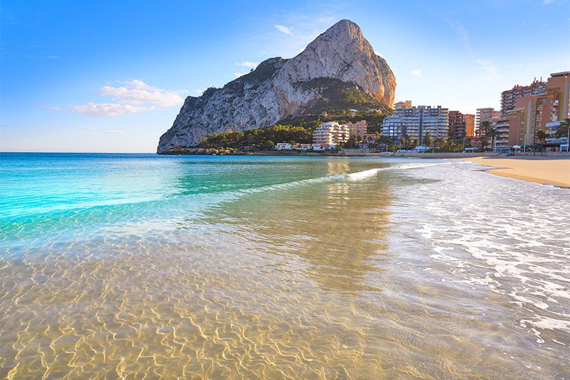 Strandt Playa de Fossa in Calpe