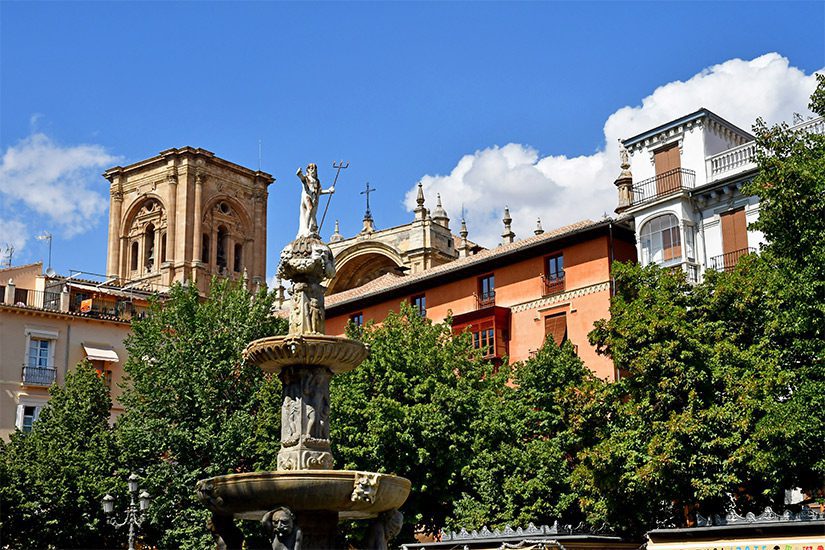 Platz Bib Rambla in Granada