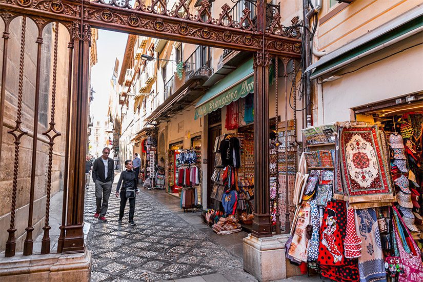 Arabischer Markt Granada Spanien