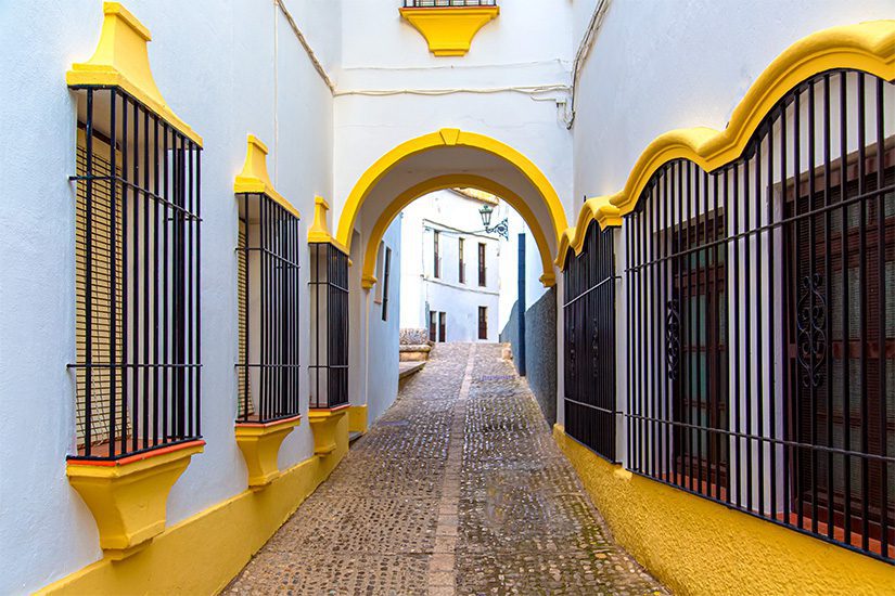 Schöne Straße im Zentrum von Ronda